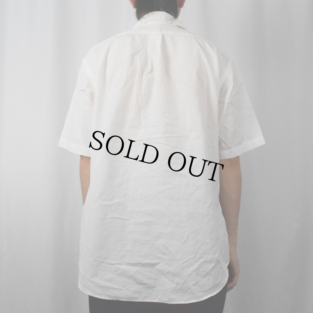 画像3: Ralph Lauren "CLASSIC FIT" ロゴ刺繍 ボタンダウンコットンシャツ L (3)