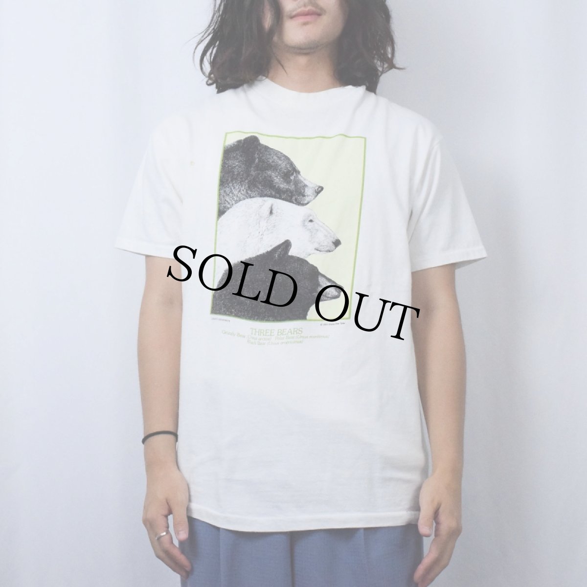 画像2: 90's LIBERTY GRAPHICS Diana Dee Tyler USA製 "THREE BEARS" くまイラストプリントTシャツ L (2)