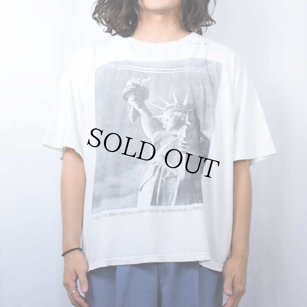 画像2: 〜90's NEW YORK 自由の女神 スーベニアプリントTシャツ (2)
