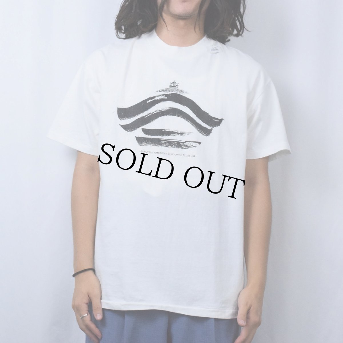 画像2: 90's USA製 JAPANESE AMERICAN NATIONAL MUSEUM ミュージアムプリントTシャツ L (2)
