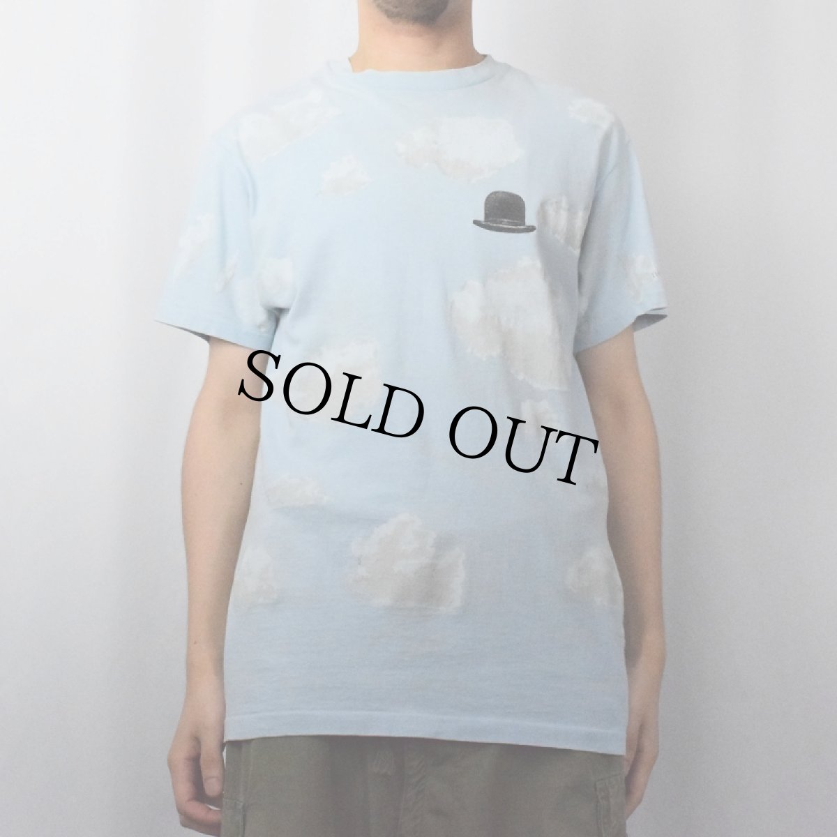 画像2: 90's Ren? Magritte USA製 アートプリントTシャツ L (2)