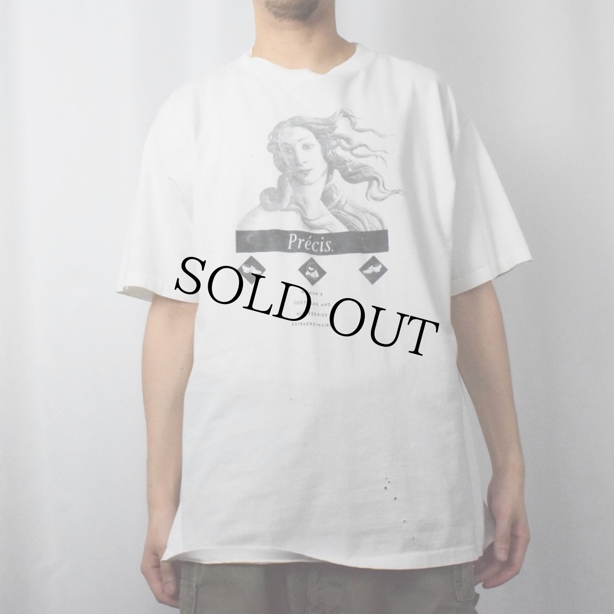 画像2: 90's Sandro Botticelli USA製 "ヴィーナスの誕生" アートプリントTシャツ XL (2)