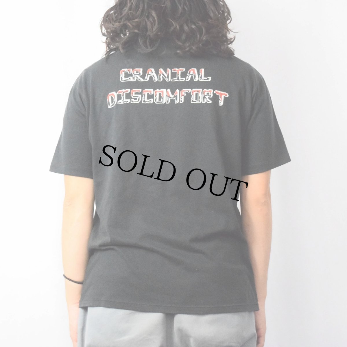 画像3: 80's SKULL CRAMP USA製 スカルプリントTシャツ BLACK L (3)