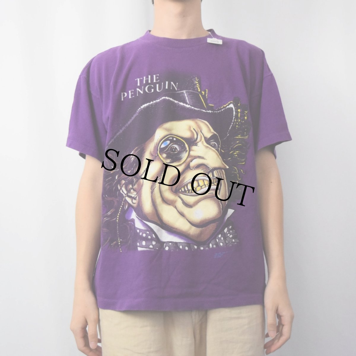 画像2: 【SALE】 90's DC COMICS THE PENGUINUSA製 キャラクタープリントTシャツ L (2)