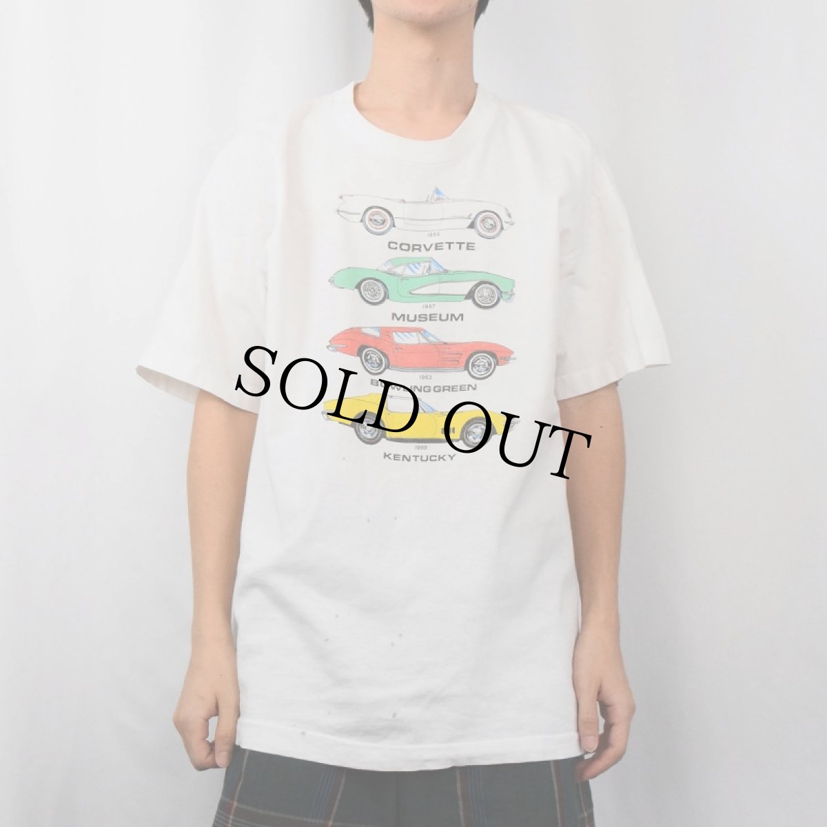 画像2: 90's USA製 クラシックカー プリントTシャツ XL (2)