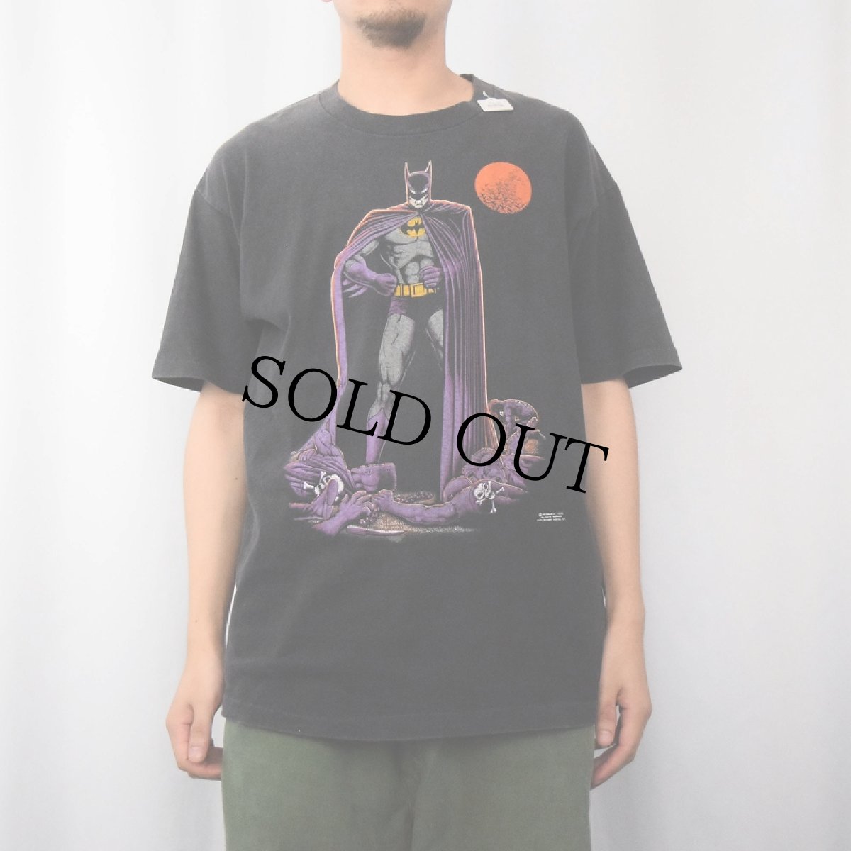 画像2: 【お客様専用ページ】90's DC COMICS BATMAN USA製 キャラクタープリントTシャツ BLACK XL (2)