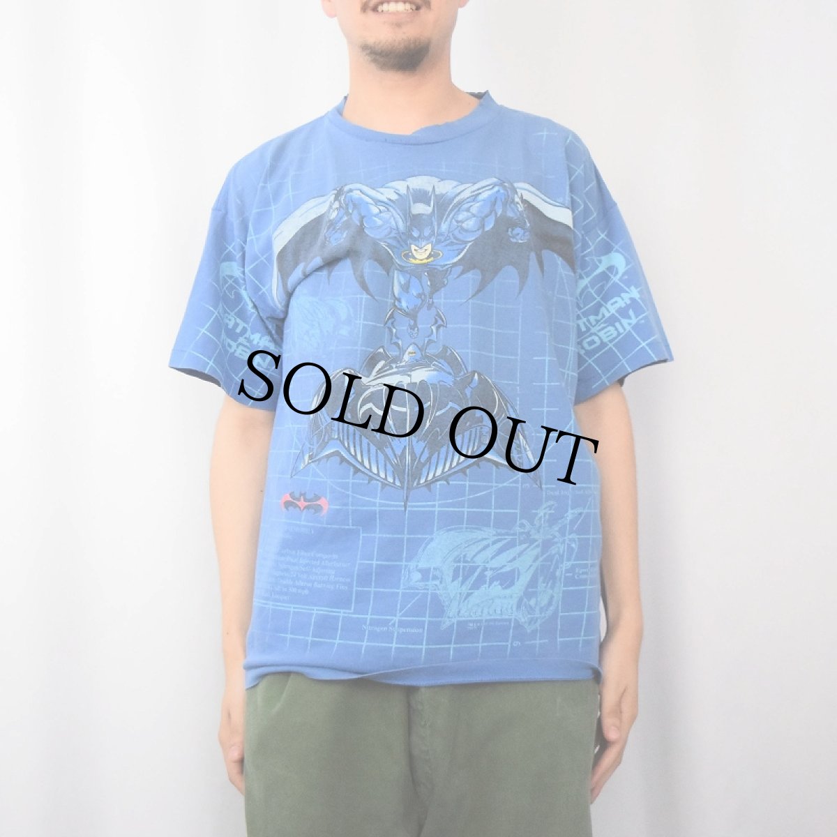 画像2: 90's DC COMICS BATMAN キャラクター大判プリントTシャツ (2)