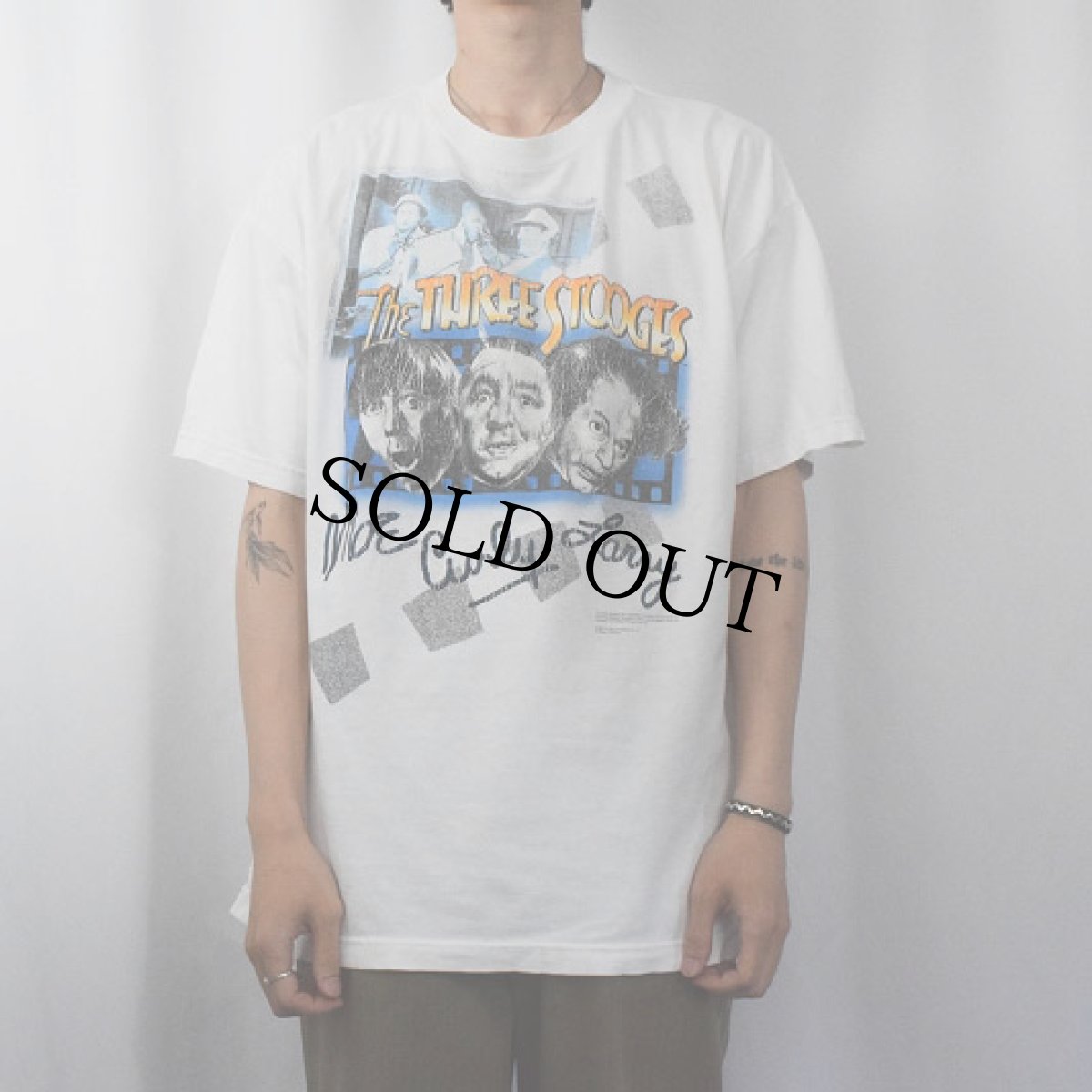 画像2: The Three Stooges コメディアンプリントTシャツ XL (2)