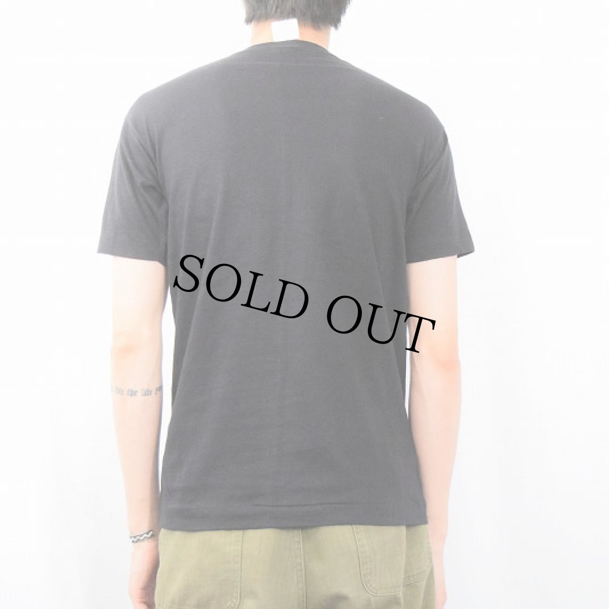 画像3: 70〜80's Champion USA製 バータグ "HURLEY WISCONSIN" プリントTシャツ BLACK L (3)