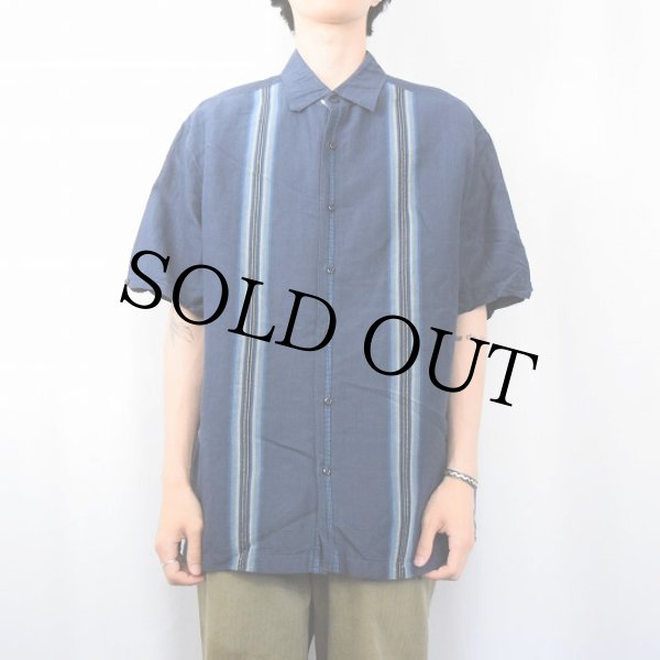 定価37400円 L'Appartement 麻 RAMIE シャツ ネイビー MHL. ブラウス シャツ COTTON RAMIE POPLIN レディース