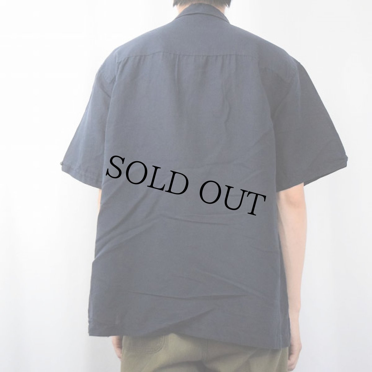 画像3: CUBAVERA リネン×コットン キューバシャツ NAVY XL (3)