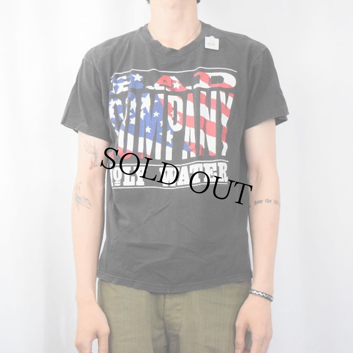 画像2: 90's BAD COMPANY USA製 "HOLY WATER" ロックバンドプリントTシャツ BLACK L (2)