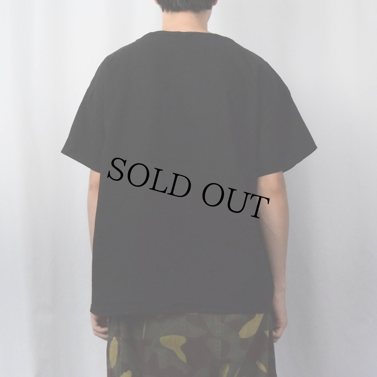 画像3: 無地 コットンプルオーバーシャツ BLACK (3)