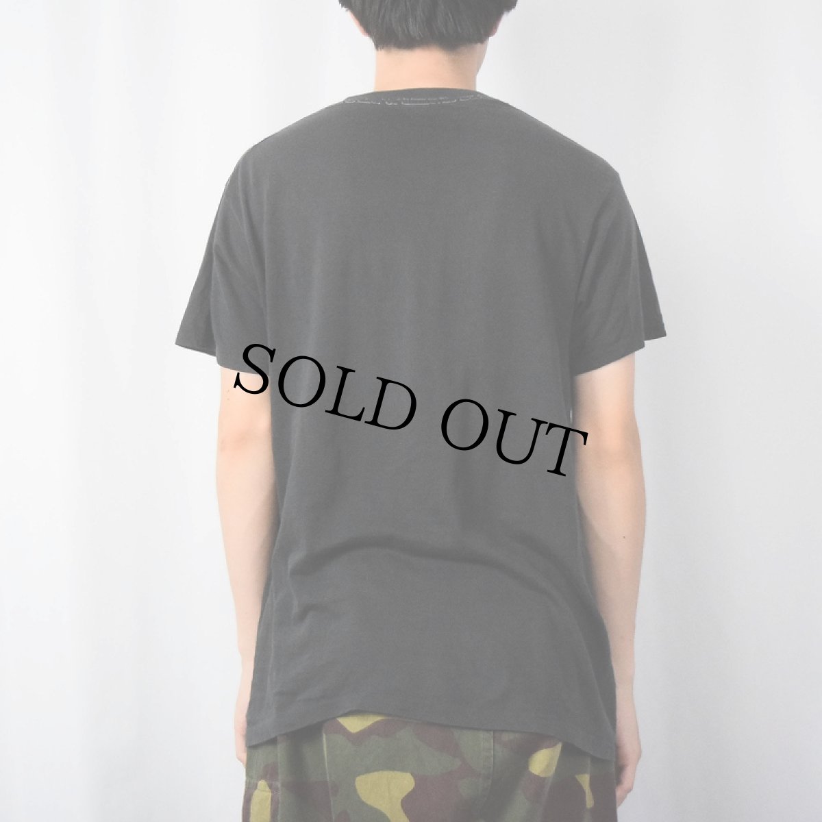 画像3: 80's USA製 "FUCKECH CHOU" カラーフロッキー プリントTシャツ BLACK XL (3)