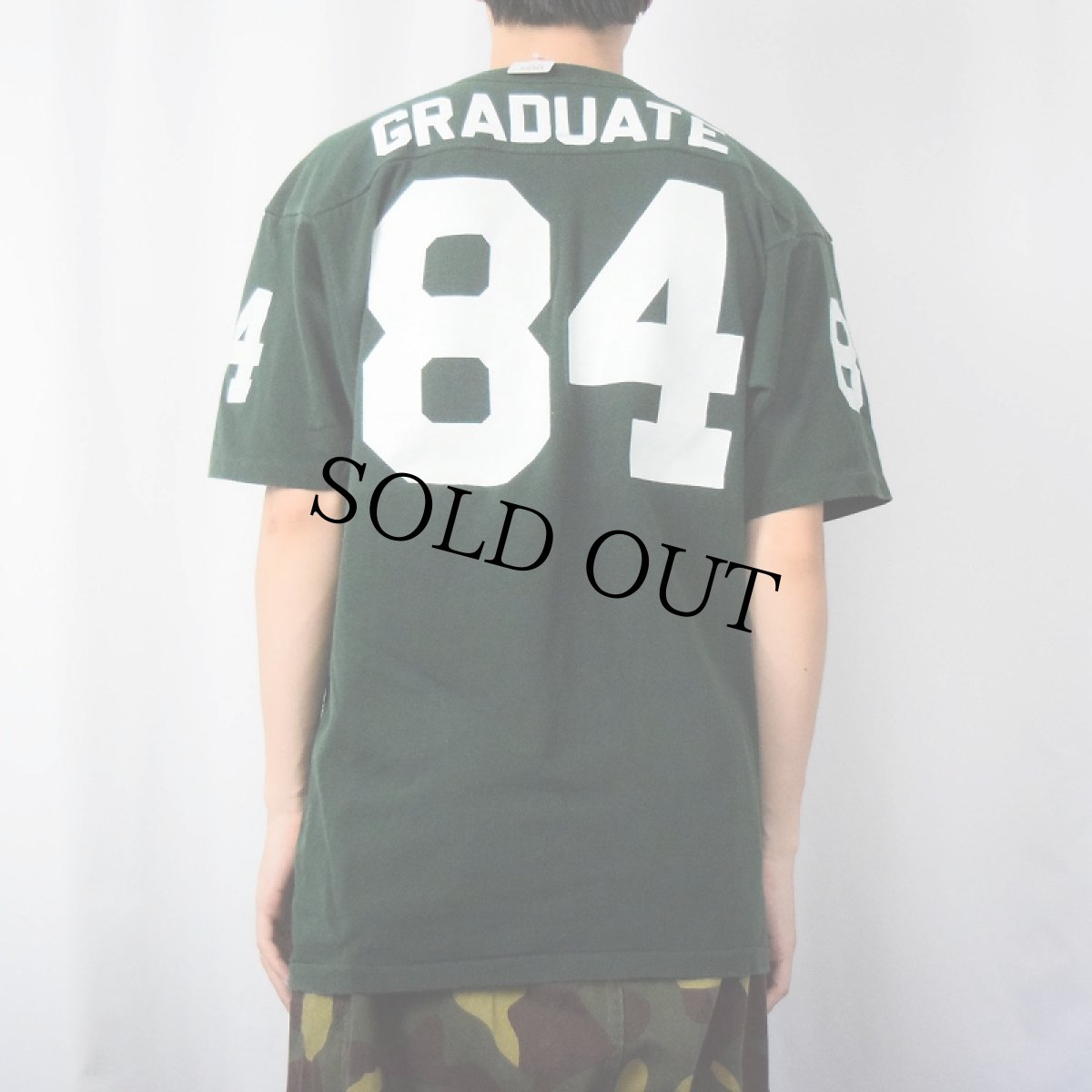 画像4: 80's Champion USA製 トリコタグ "84" フットボールTシャツ L (4)