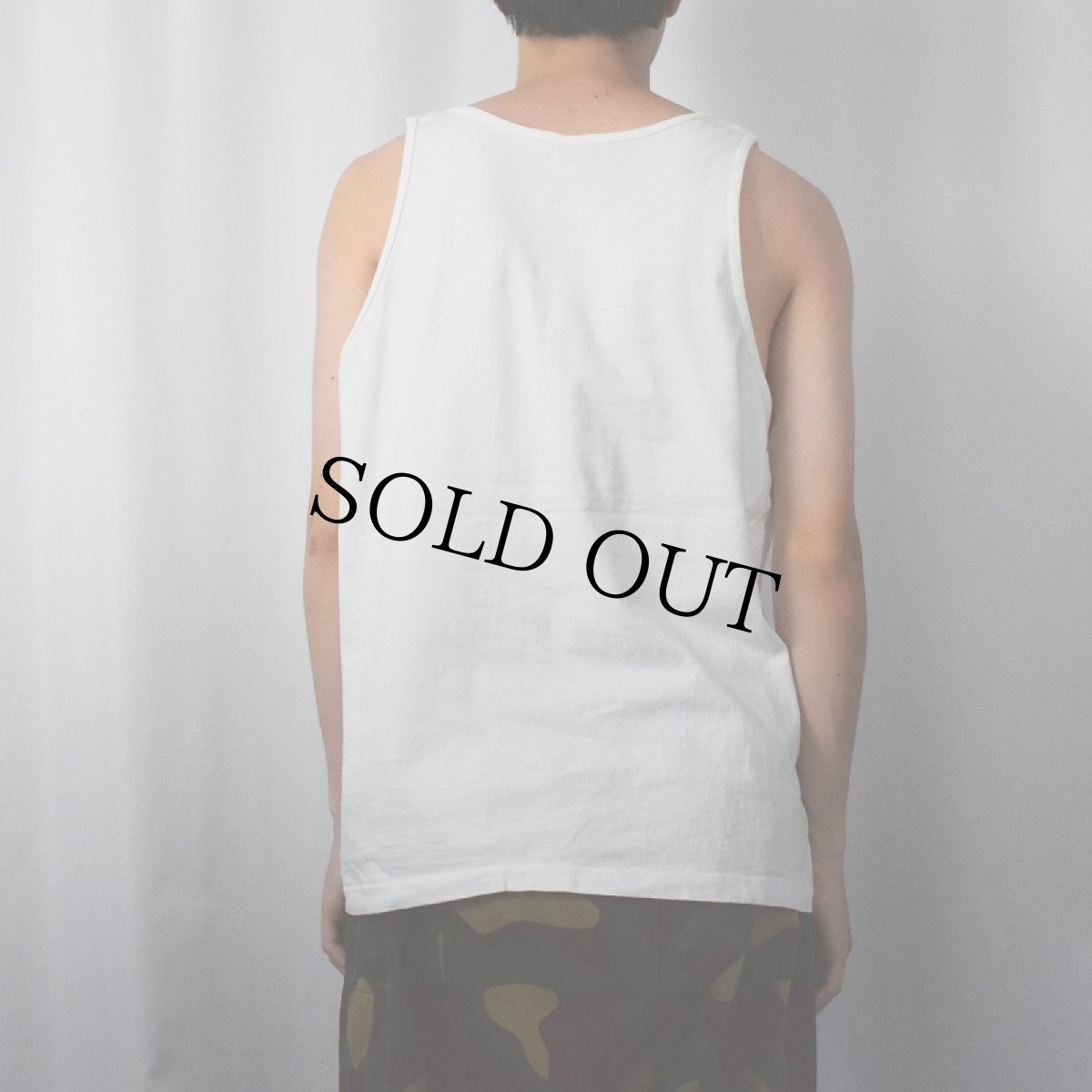 画像3: 90's USA製 "ABSOLUTELY TRAVERSE CITY" プリントタンクトップ L (3)