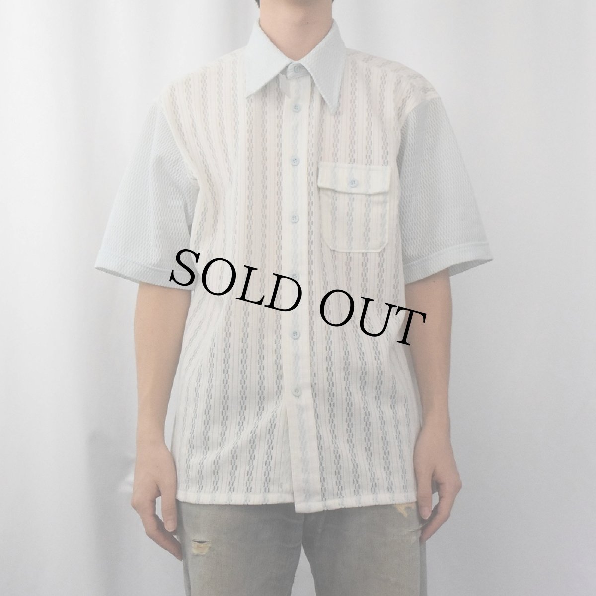 画像2: 70's CHALLENGER レースデザインシャツ (2)