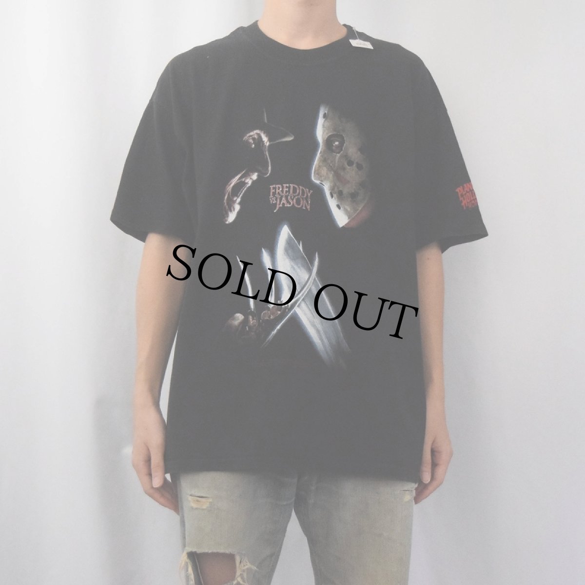画像2: 2000's FREDDY VS JASON ホラー映画プリントTシャツ XL (2)