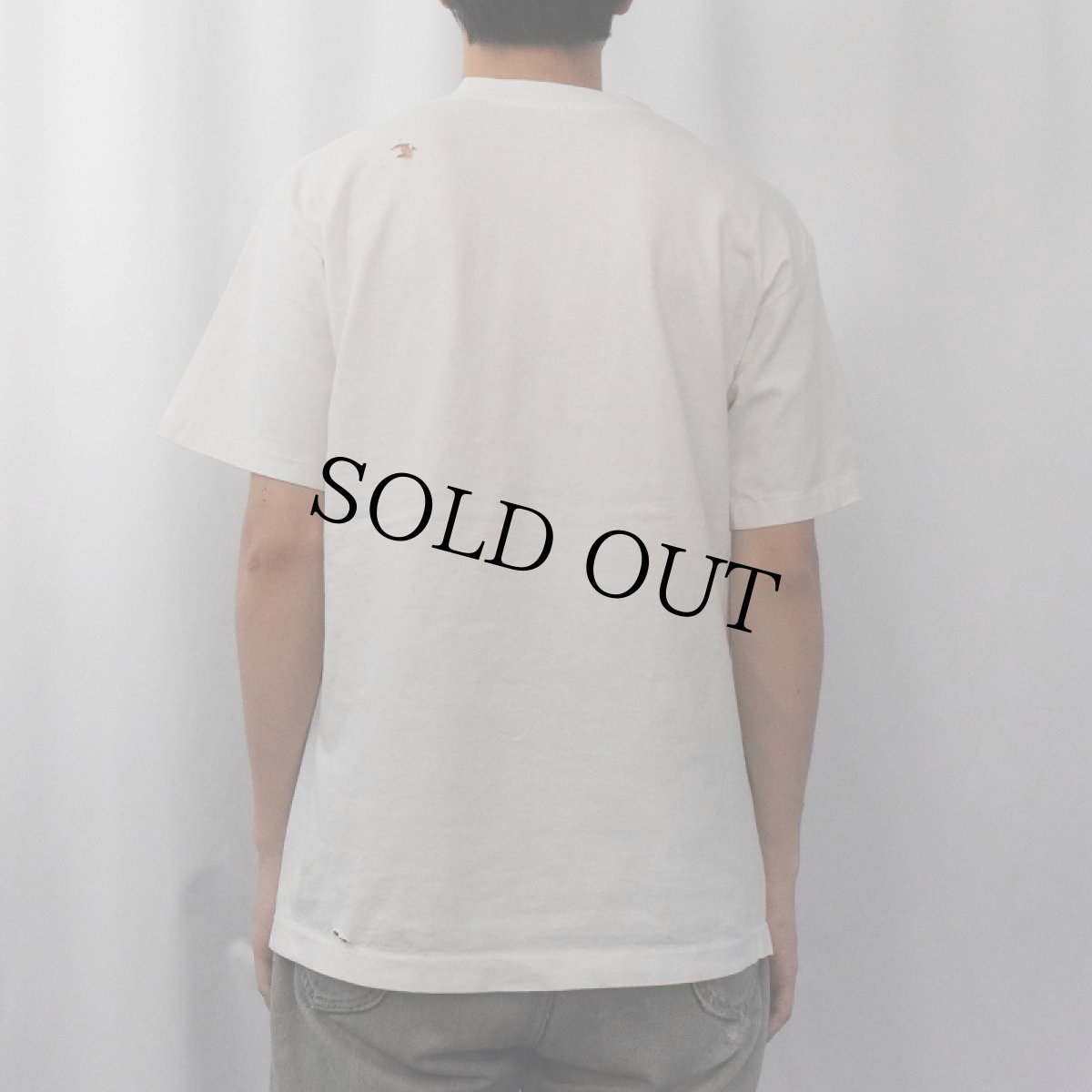 画像3: 90's USA製 "HISTORY OF MOOVIES" 牛プリント 映画パロディTシャツ L (3)