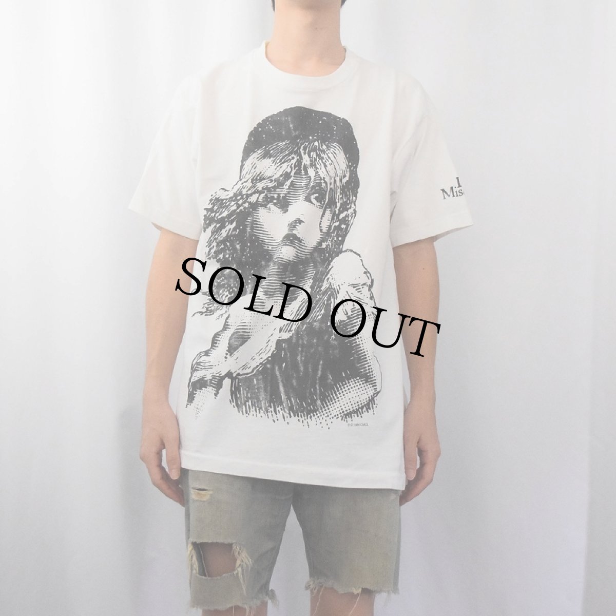 画像2: 90's Les Miserables USA製 大判 ミュージカルプリントTシャツ XL (2)