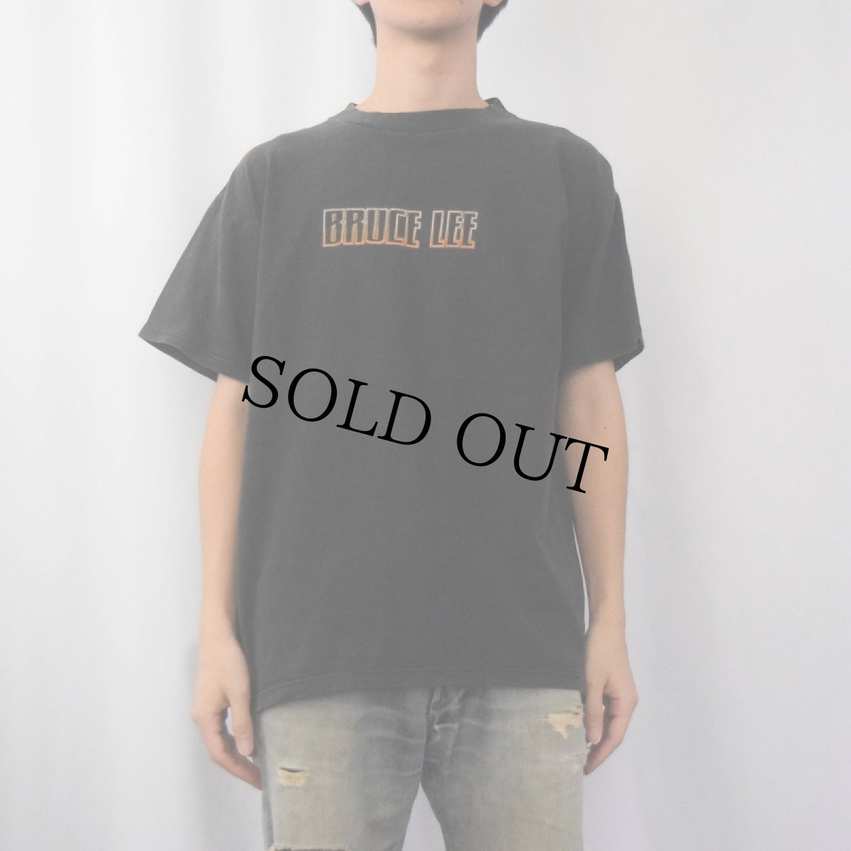 画像3: Bruce Lee ハリウッド俳優プリントＴシャツ L (3)