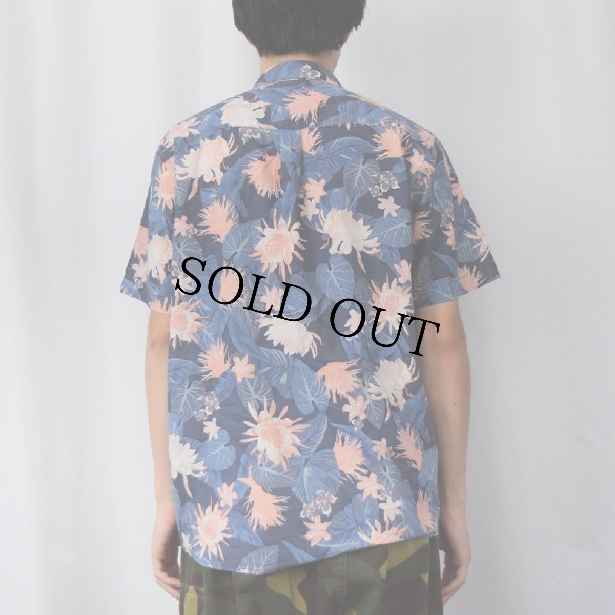 画像3: Patagonia 花柄 オーガニックコットン×ポリエステル ゴートゥシャツ M (3)