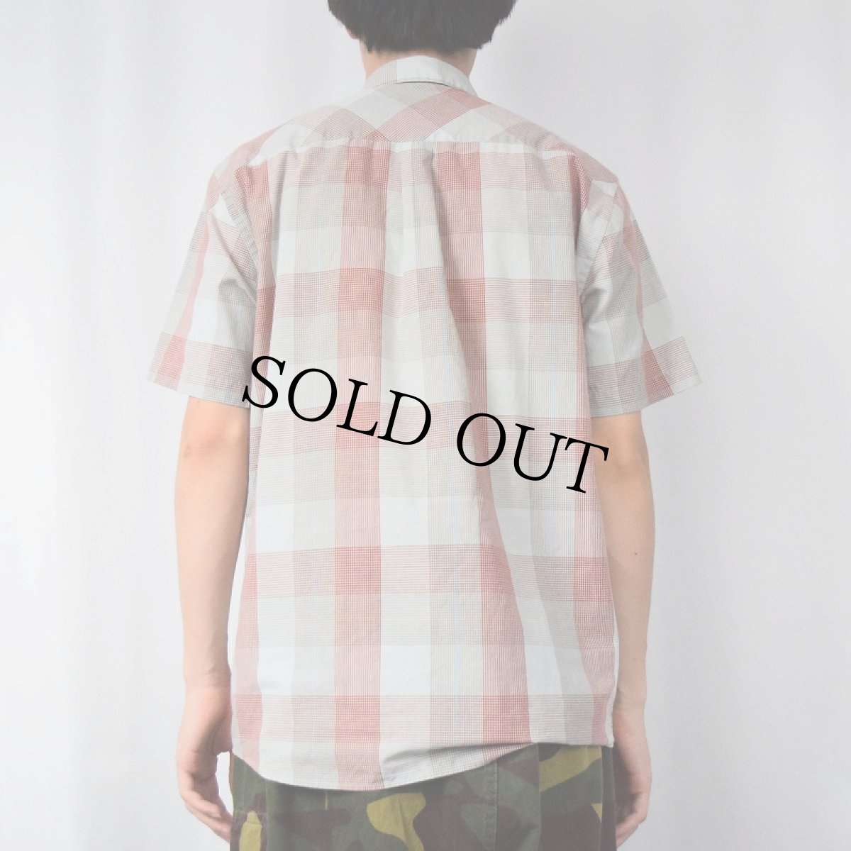 画像3: Patagonia チェック柄 オーガニックコットン×ポリシャツ M (3)