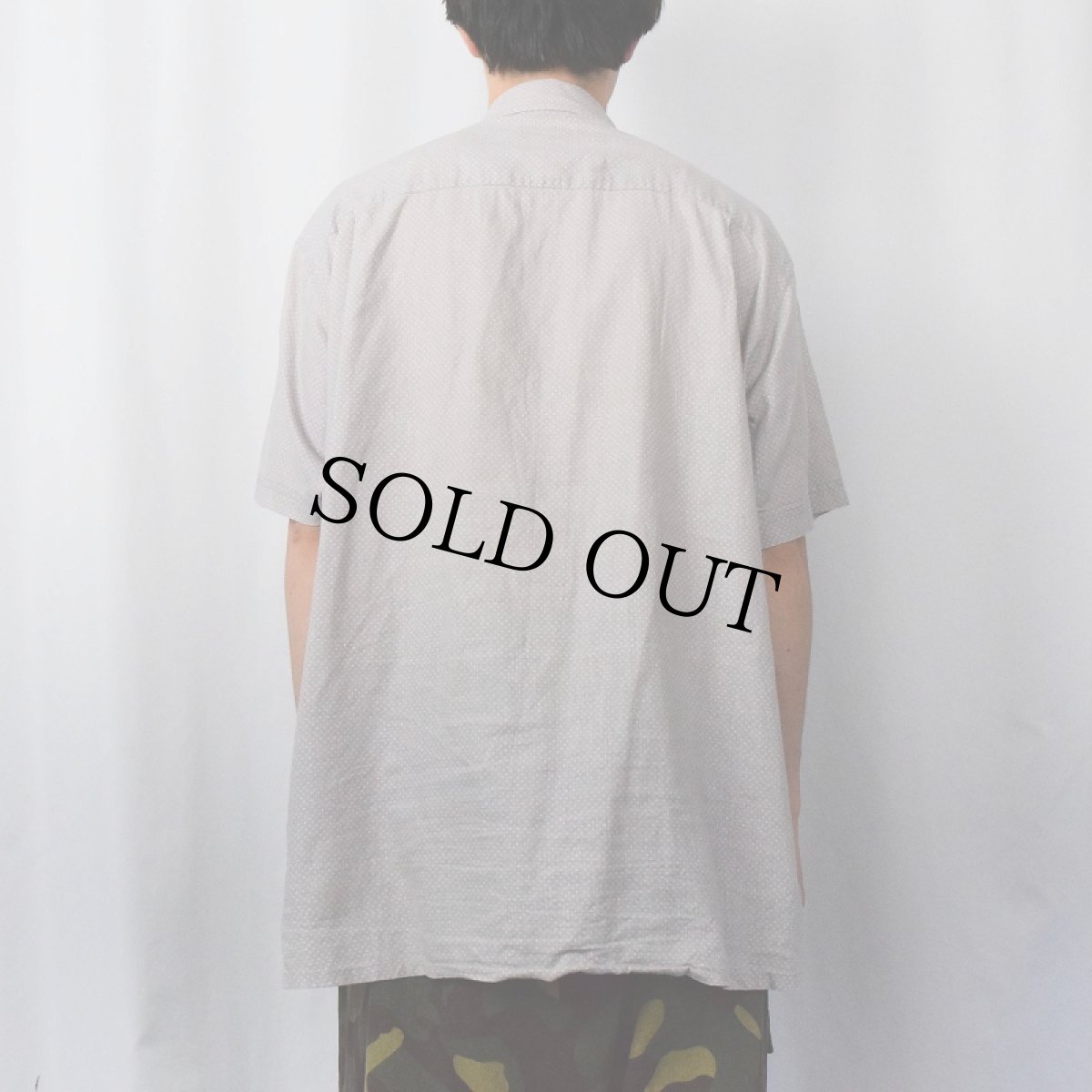 画像3: Patagonia ドット柄 ヘンプ×オーガニックコットン バックステップシャツ XL (3)