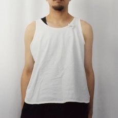 画像2: 【SALE】 90's NIKE USA製 ロゴ刺繍タンクトップ L (2)