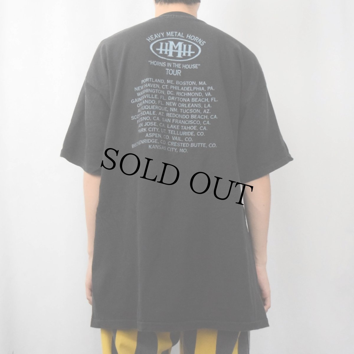 画像3: 90's HEAVY METAL HORNS USA製 スーパー・ファンクバンド プリントTシャツ BLACK XXL (3)