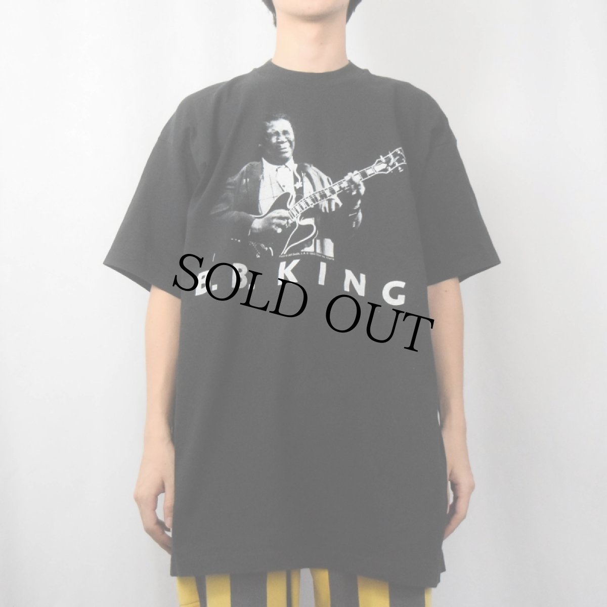 画像2: 90's B.B.KING ブルースミュージシャン プリントTシャツ BLACK XXL (2)