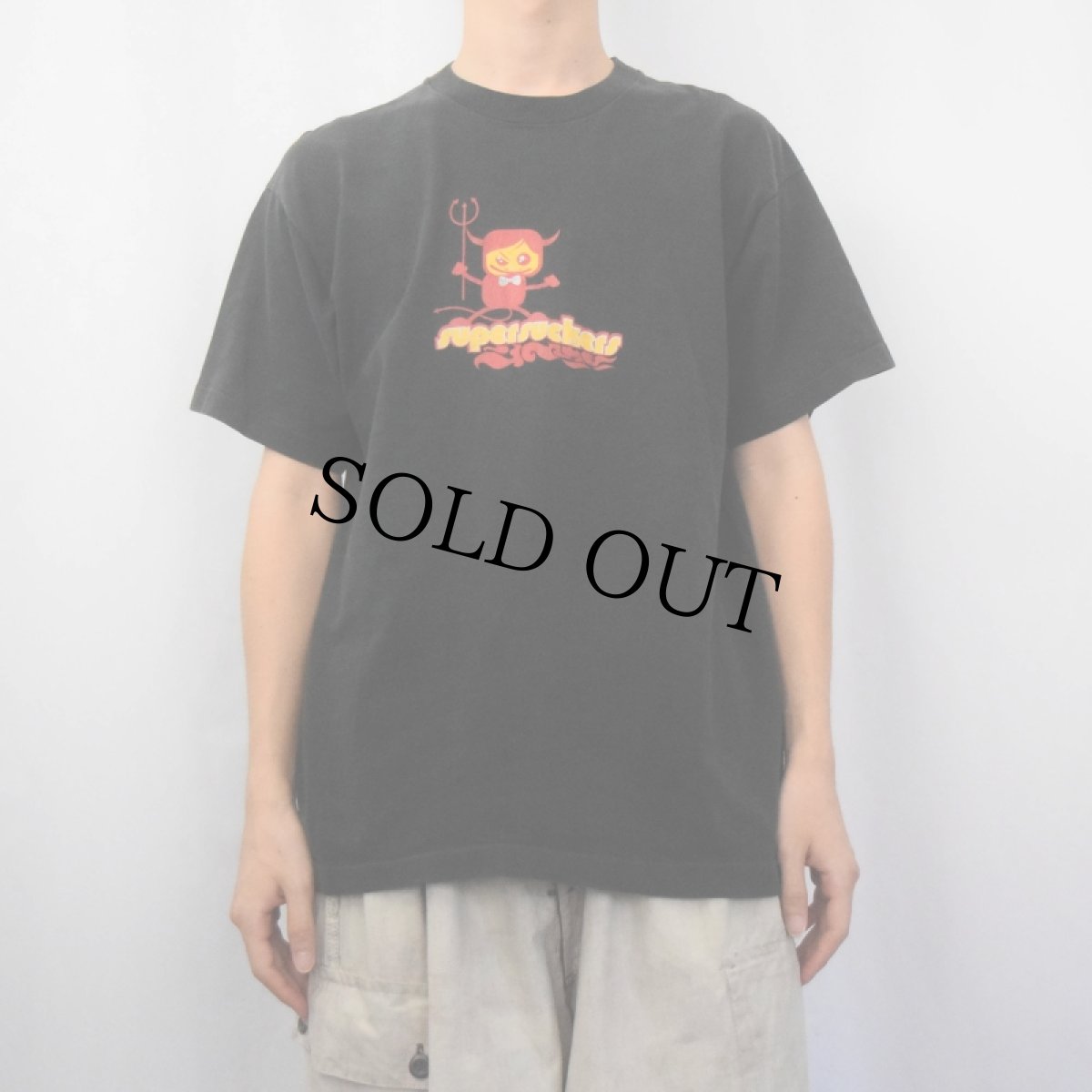 画像2: 90's supersuckers ロックバンドプリントTシャツ L (2)