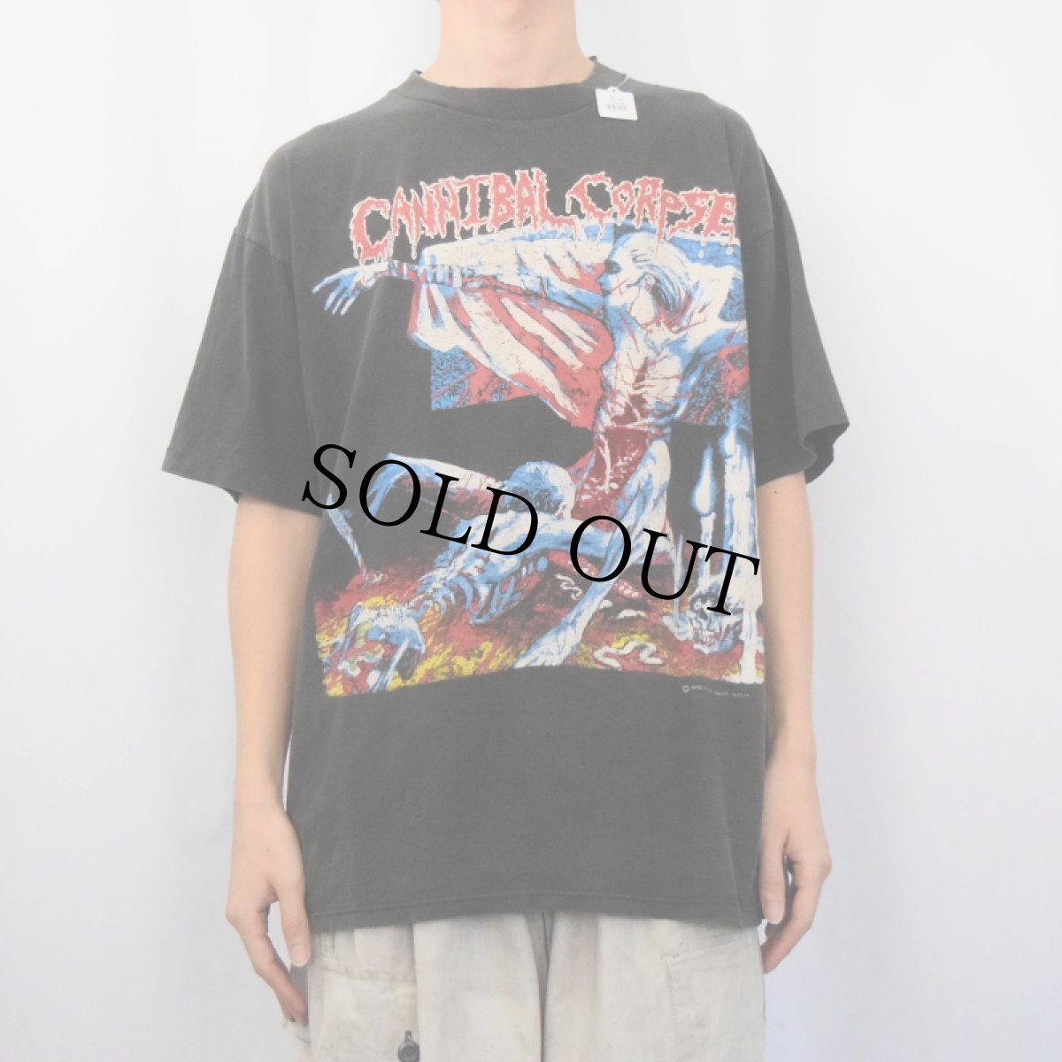 画像3: 90's CARNIBAL CORPSE USA製 デスメタル・バンド プリントTシャツ BLACK XL (3)