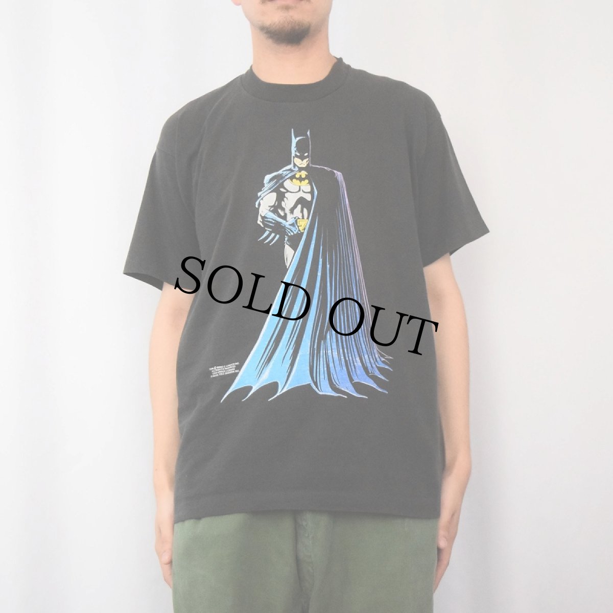 画像2: 80's DC COMICS BATMAN CANADA製 キャラクタープリントTシャツ BLACK XL (2)