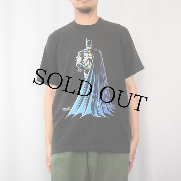 80's DCコミック アメコミ バッドマン Tシャツ フェード 墨黒 80年代 80s 半袖 バットマン DCコミックス アニメ アメコミ 漫画