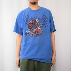 画像2: MARVEL VENOM × CARNAGE × SPIDER-MAN キャラクター プリントTシャツ XL (2)
