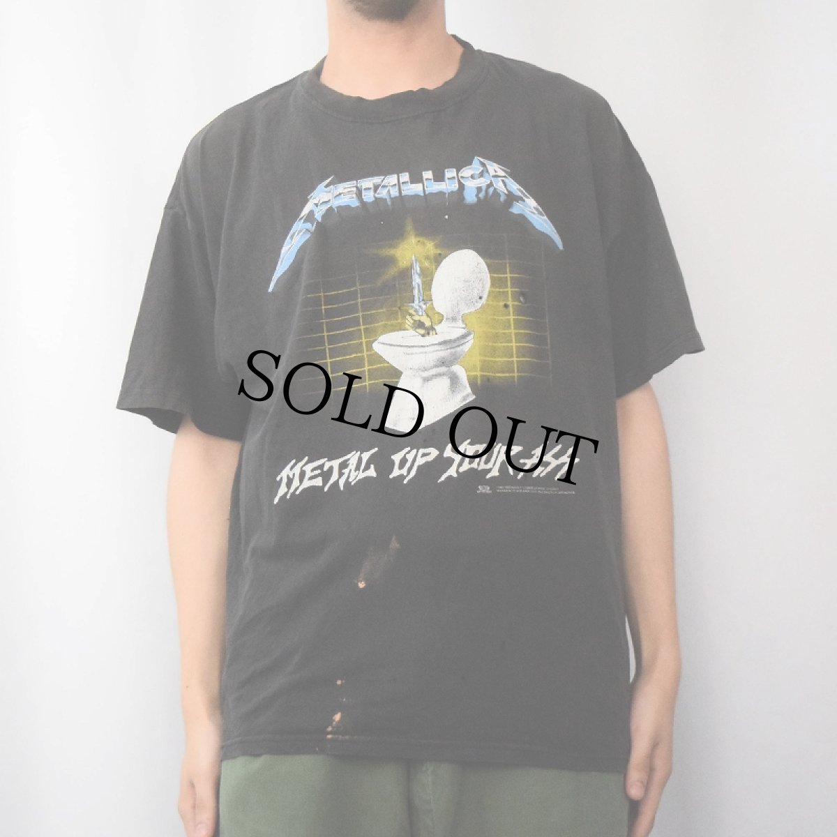 画像2: 2003 METALLICA USA製 "METAL UP YOUR ASS" ロックバンドプリントTシャツ BLACK (2)