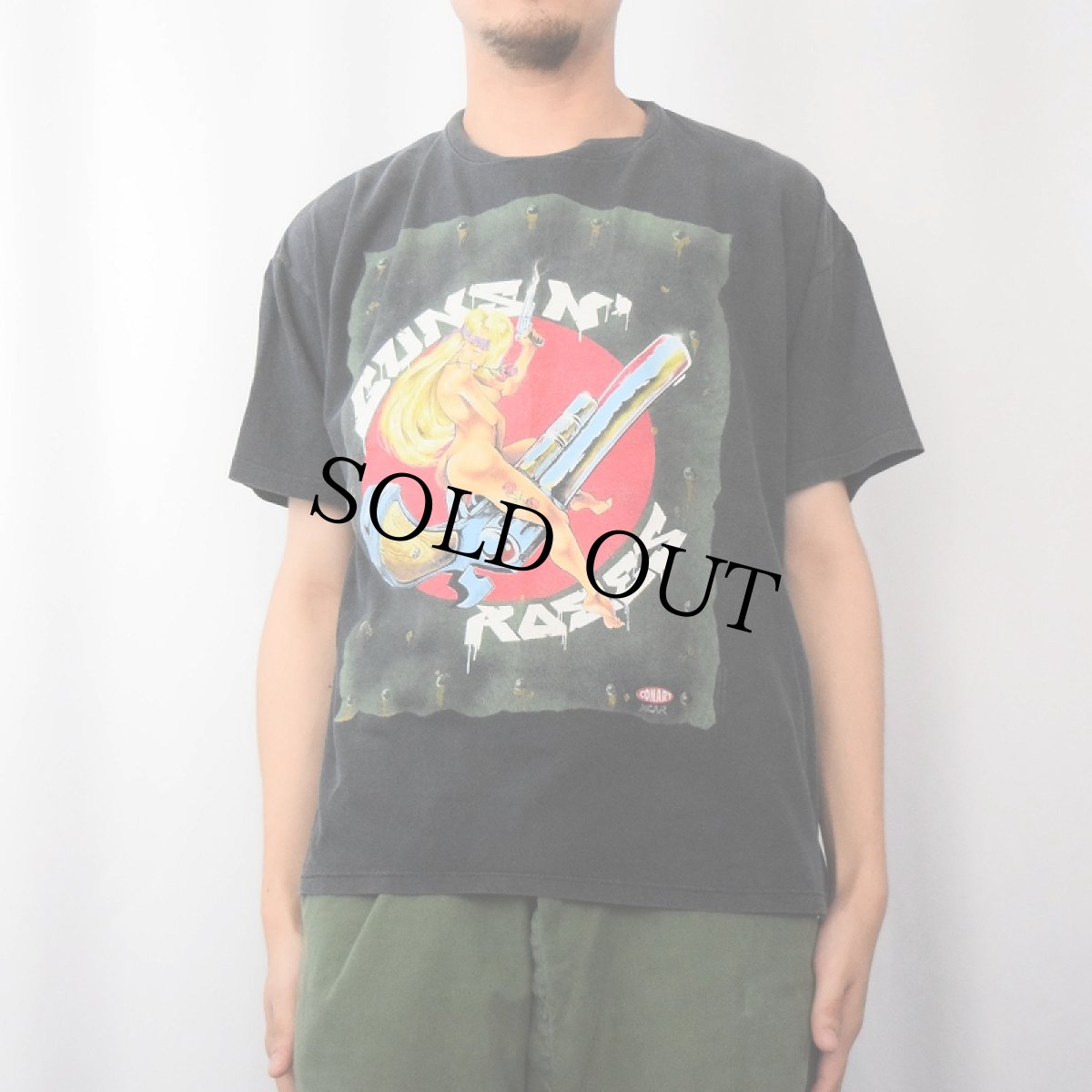 画像3: 90's GUNS N' ROSES USA製 ロックバンドTシャツ BLACK XL (3)