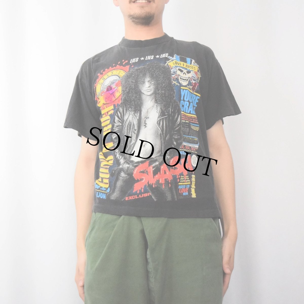 画像3: 90's GUNS N' ROSES ロックバンドTシャツ BLACK L (3)