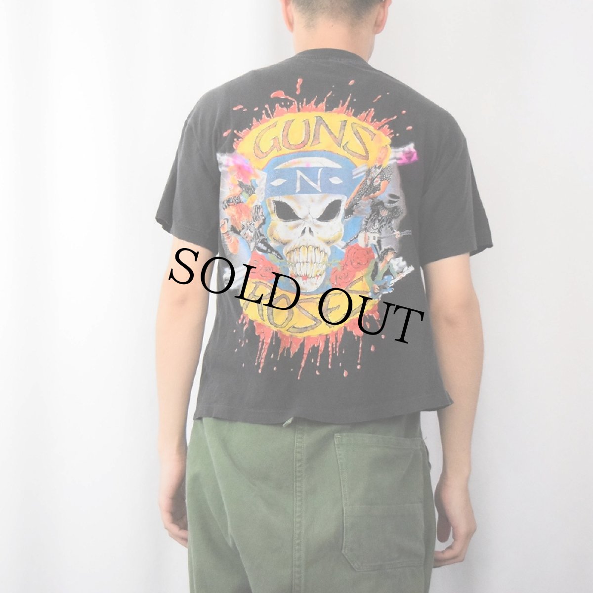 画像4: 90's GUNS N' ROSES ロックバンドTシャツ BLACK L (4)