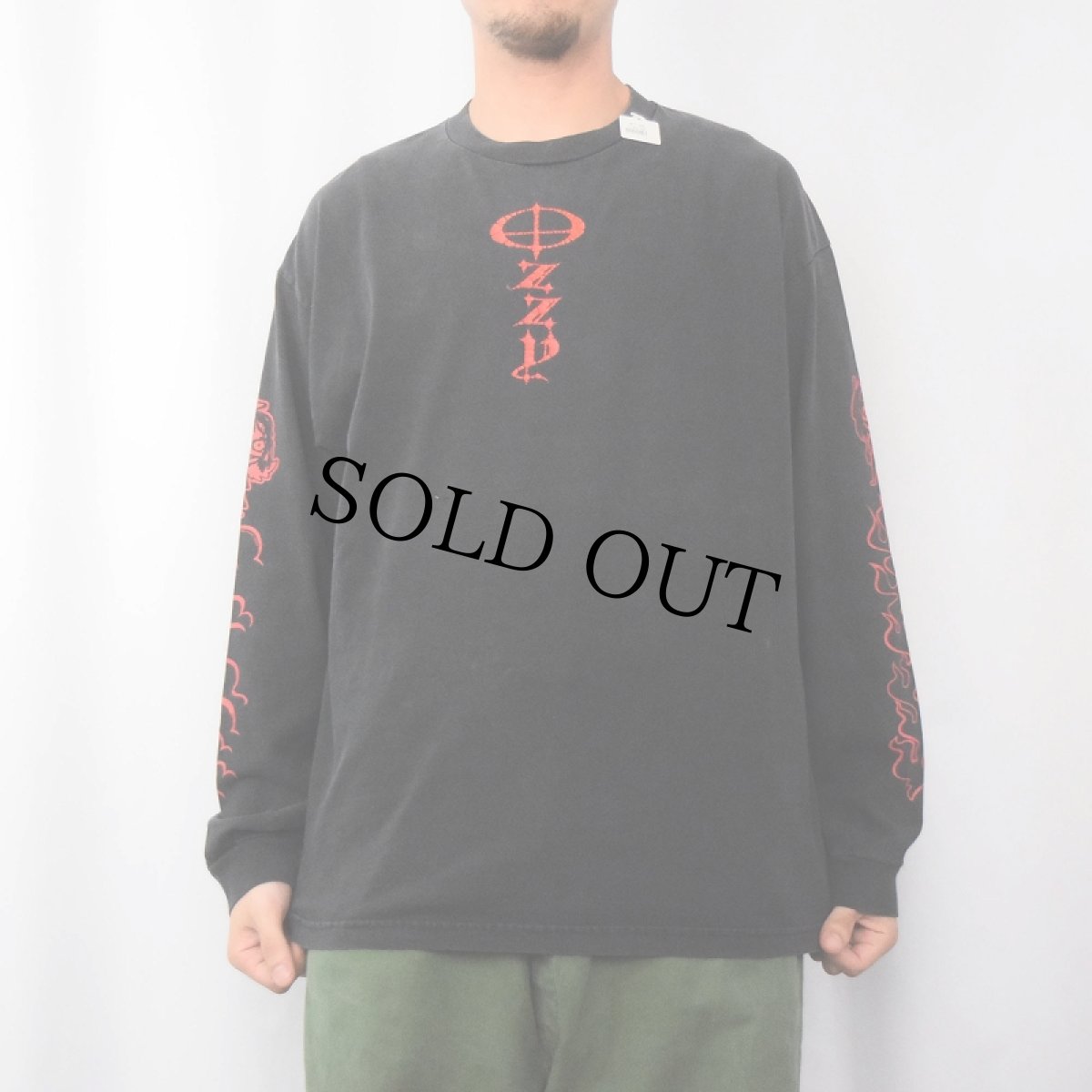 画像2: 2001 Ozzy Osbourne ヘヴィメタル・ミュージシャンプリントロンT BLACK XL (2)