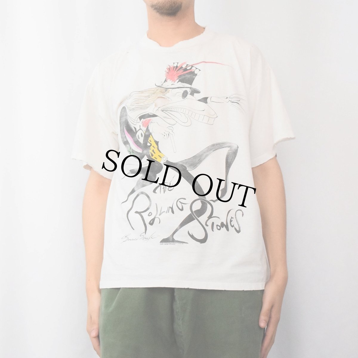 画像2: 90's The Rolling Stones USA製 "Gerald Scarfe Voodoo Lounge" ロックバンドTシャツ XL (2)