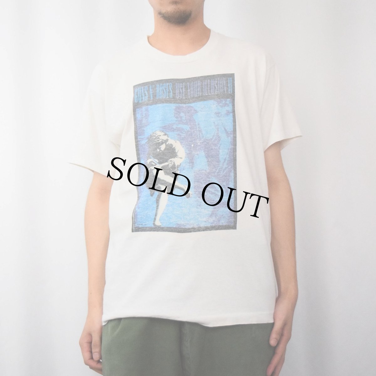 画像2: 90's GUNS N' ROSES CANADA製 ロックバンドプリントTシャツ L (2)