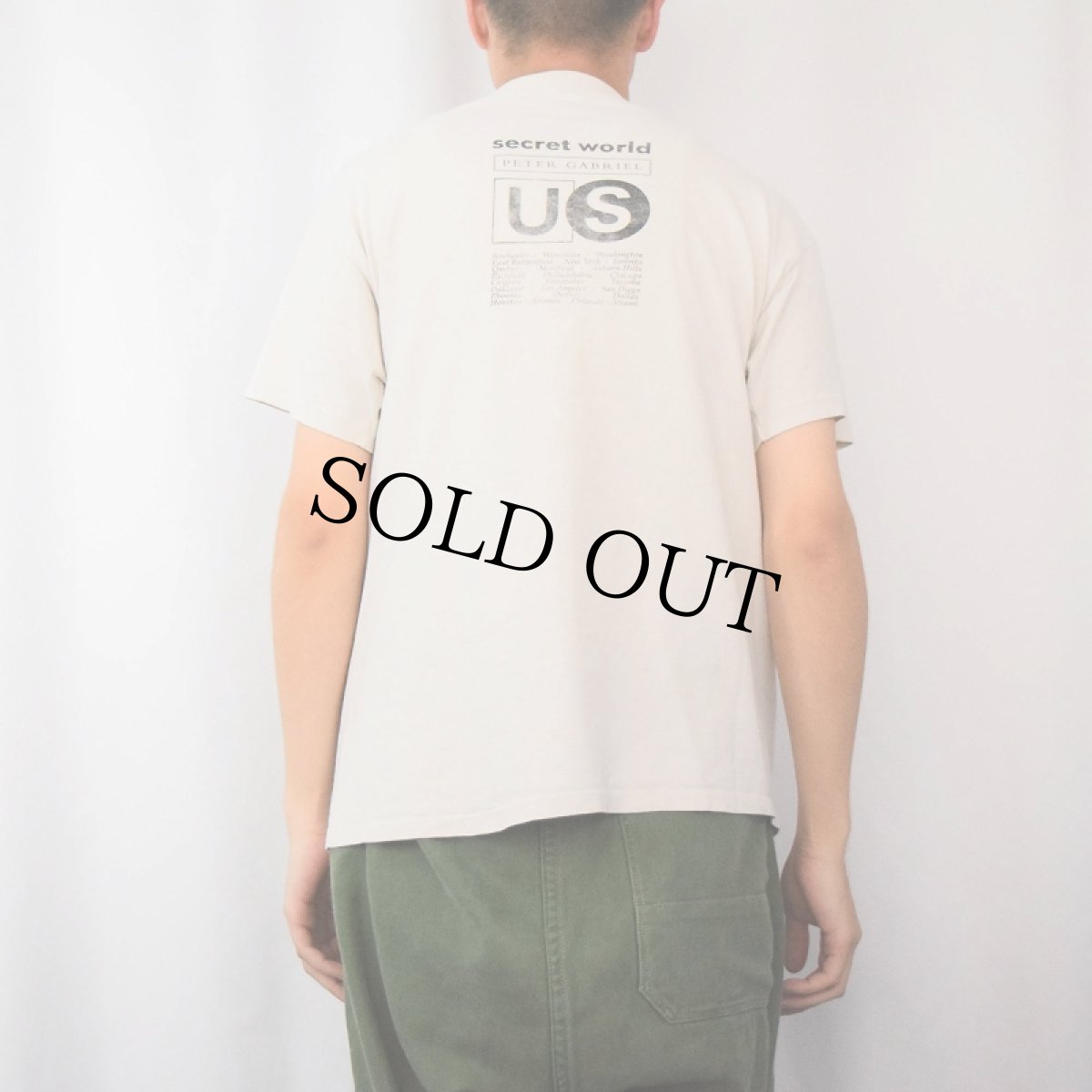 画像4: 90's Peter Brian Gabriel USA製 "Blood of Eden" ロックバンドプリントTシャツ L (4)