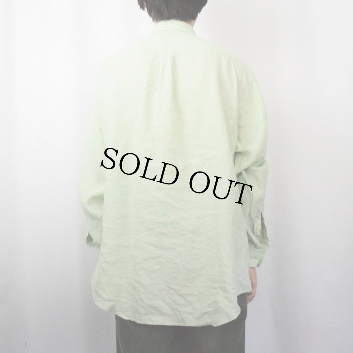 画像3: Brooks Brothers リネンボタンダウンシャツ XL (3)