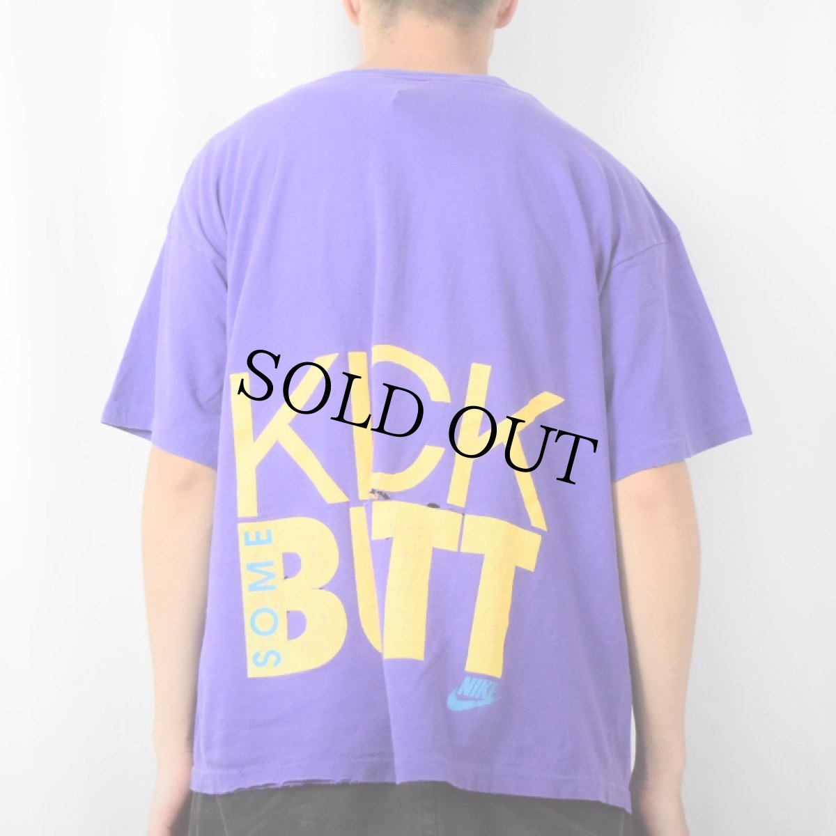 画像4: 90's NIKE USA製 "CAN YOU SAY KICK SOME BUTT" プリントTシャツ XL (4)