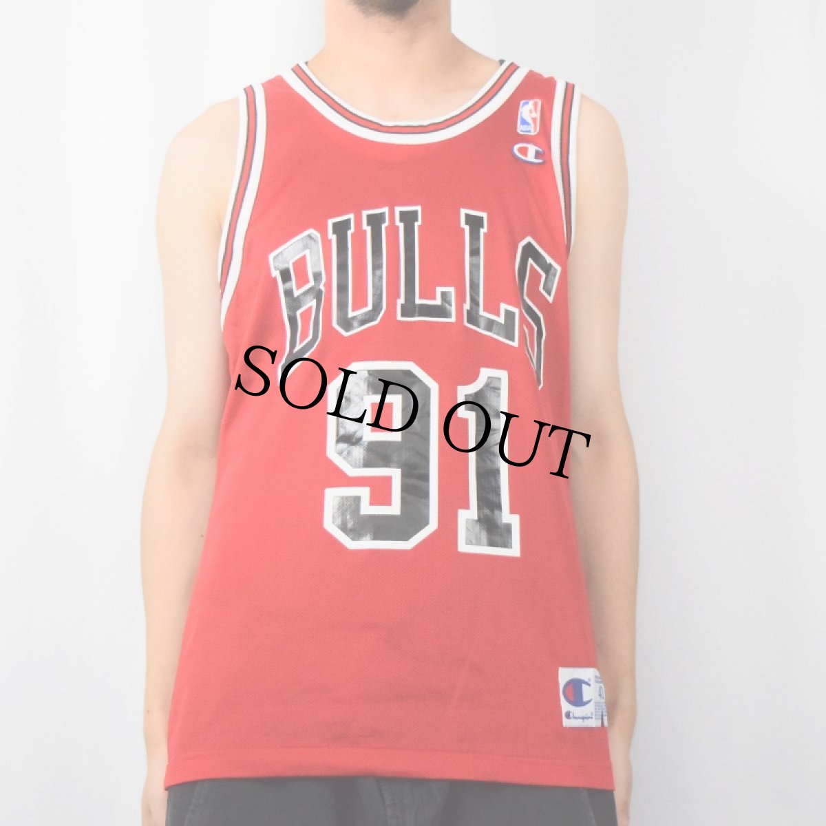 画像5: 【SALE】 Champion NBA CHICAGO BULLS メッシュゲームタンクトップ size40 (5)