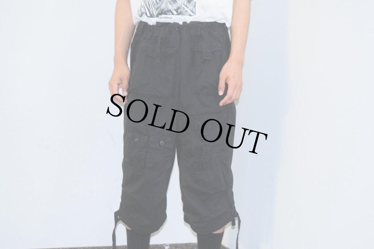 画像4: SEANJOHN デザインコットンカーゴショーツ BLACK W20-47 (4)