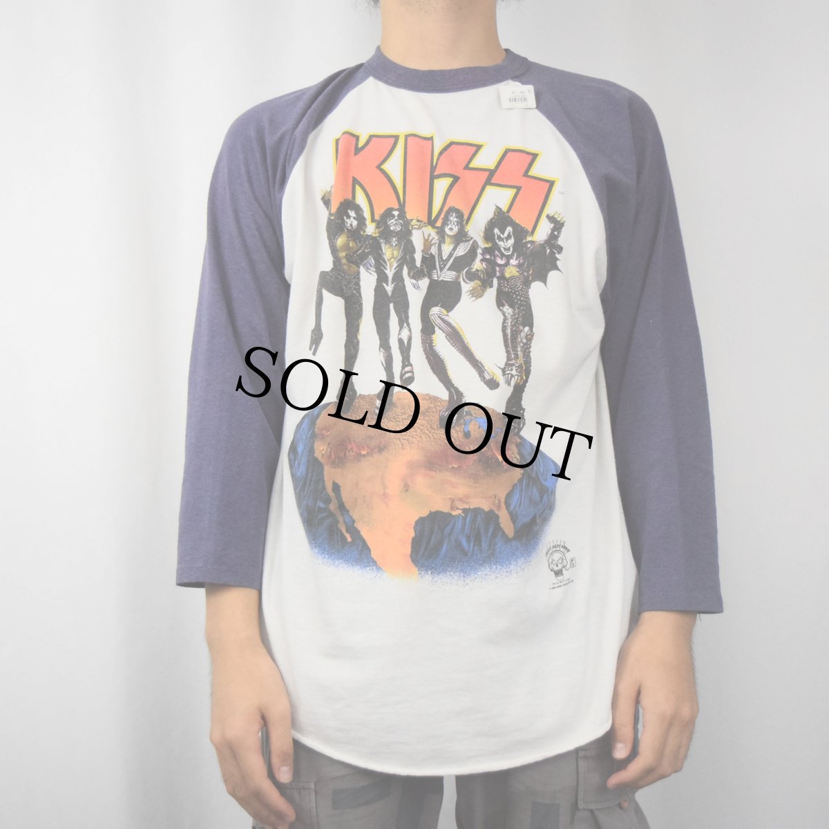 画像3: 90's KISS USA製 "ALIVE WORLDWIDE '96-'97" ハードロックバンドツアーラグランTシャツ XL (3)