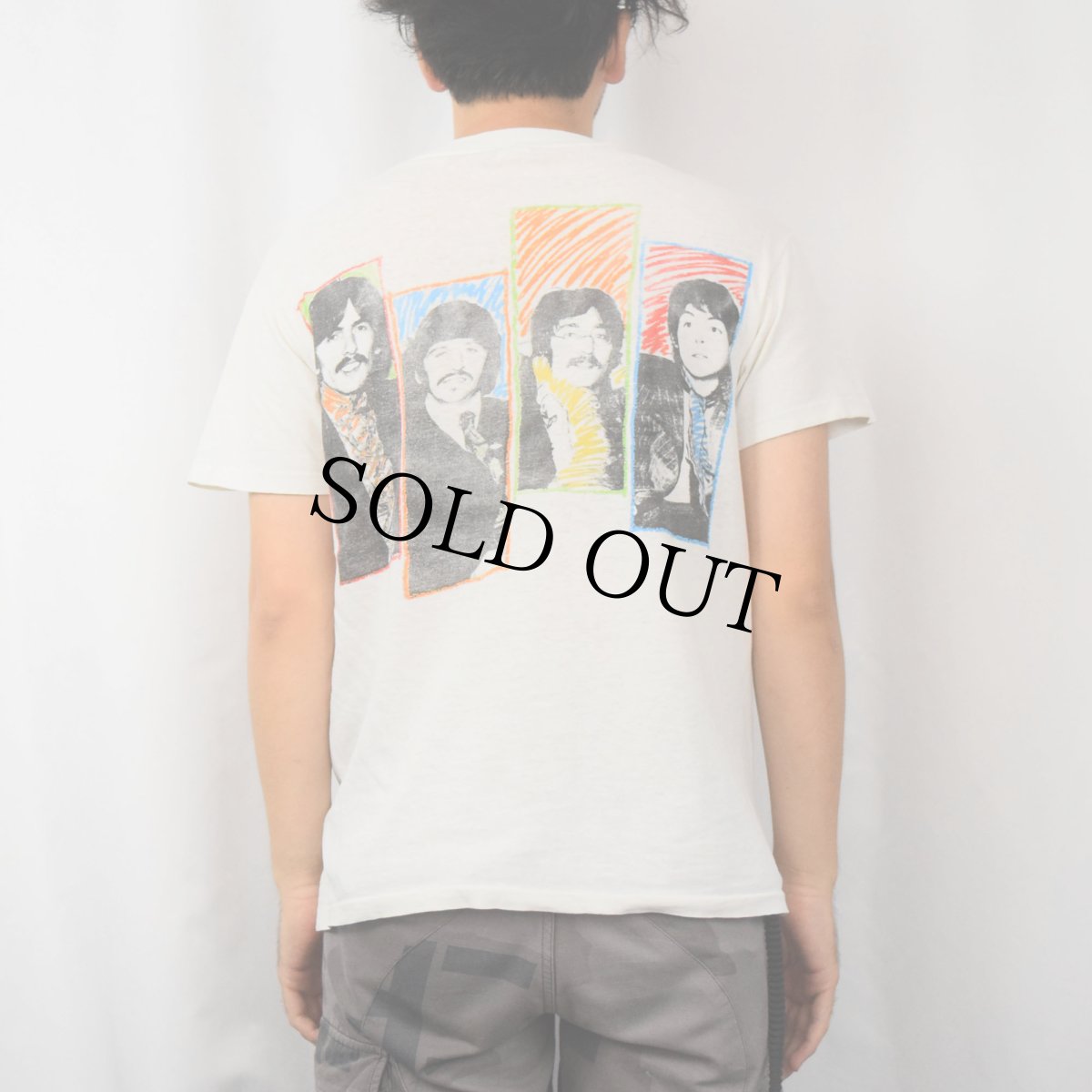 画像4: 80's THE BEATLES USA製 ロックバンドTシャツ M (4)